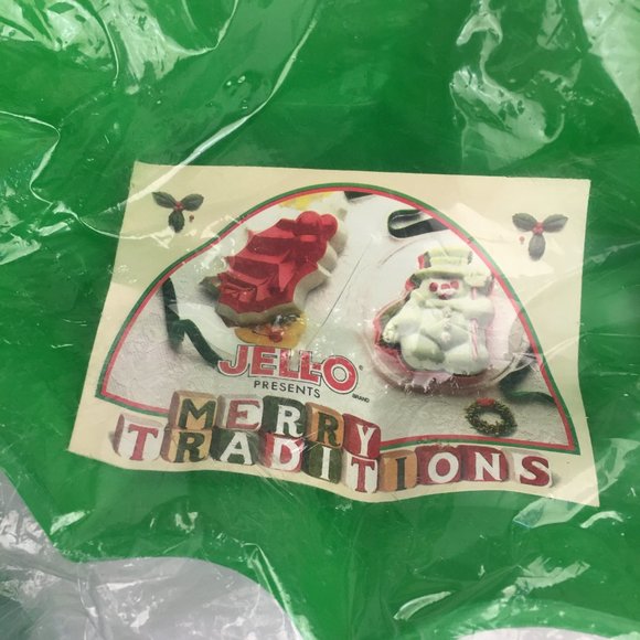 3 Vtg 1987 Jello Holiday Mold Holly Christmas Winter Plastic 2 Sealed 1 Opened - Picture 6 of 11